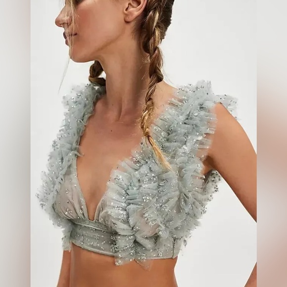 Free People Tops - Free People Sosha Sexy Frilly Party Top